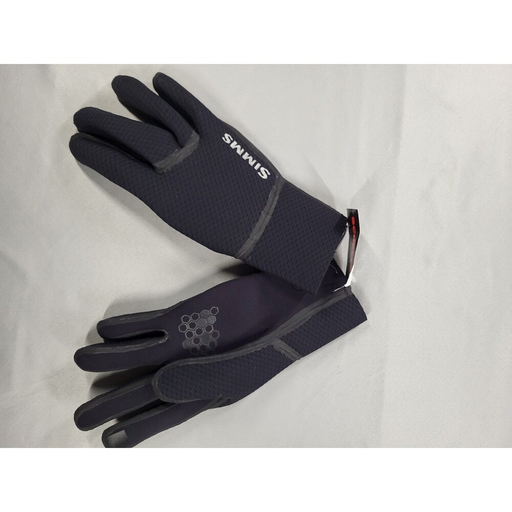 Simms Kispiox Waterproof Neoprene Fishing Gloves Black Mens Size XL NWT - Picture 2 of 11
